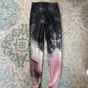 Onzie Black and Pink Artistic Leggings